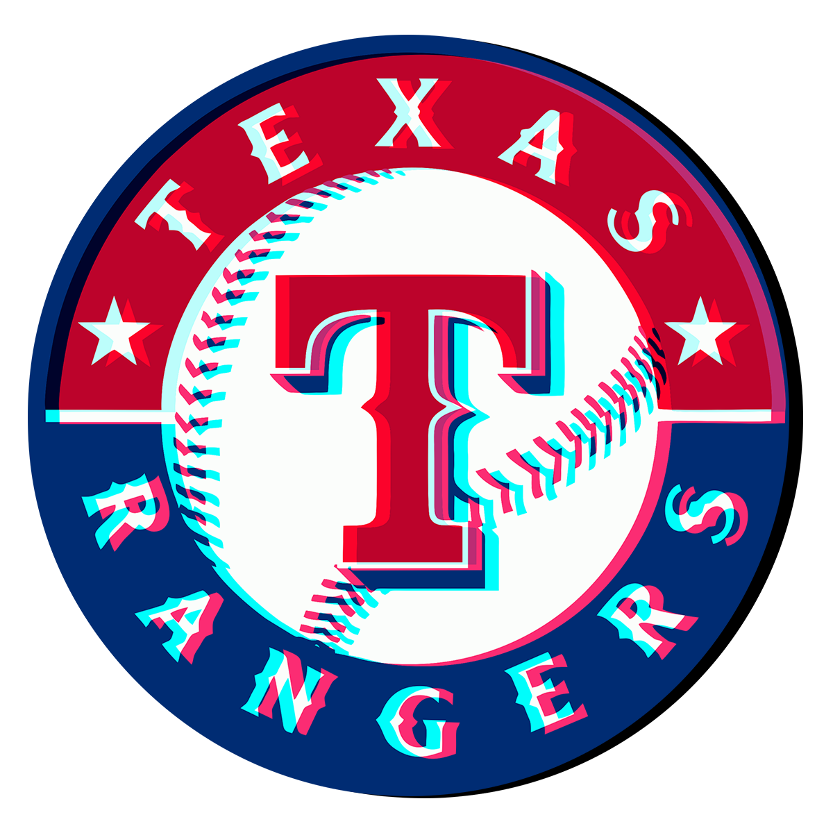 Phantom Texas Rangers logo iron on paper